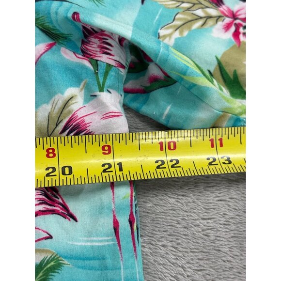 RJC Hawaiian Flamingo Shirt Mens M Made In Hawaii USA Tropical Casual Florida - Picture 8 of 9